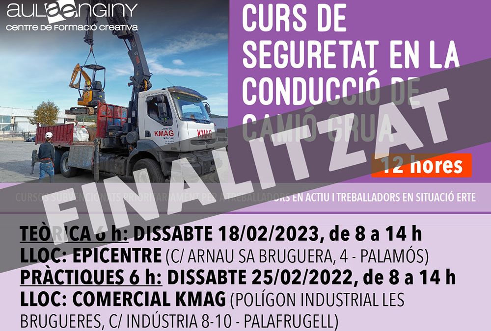 Curs de seguretat en la conducció de camió grua