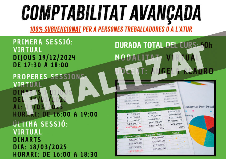 Curs de comptabilitat avançada – Uier