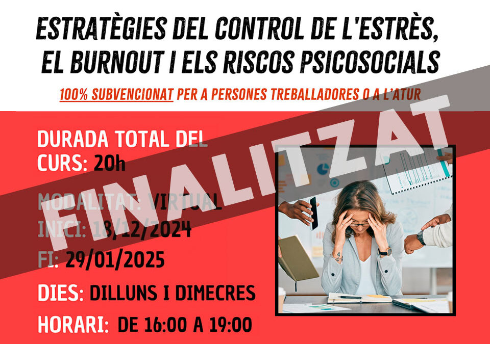 Estratègies del control de l’estrès, el burnout i els riscos psicosocials – Uier
