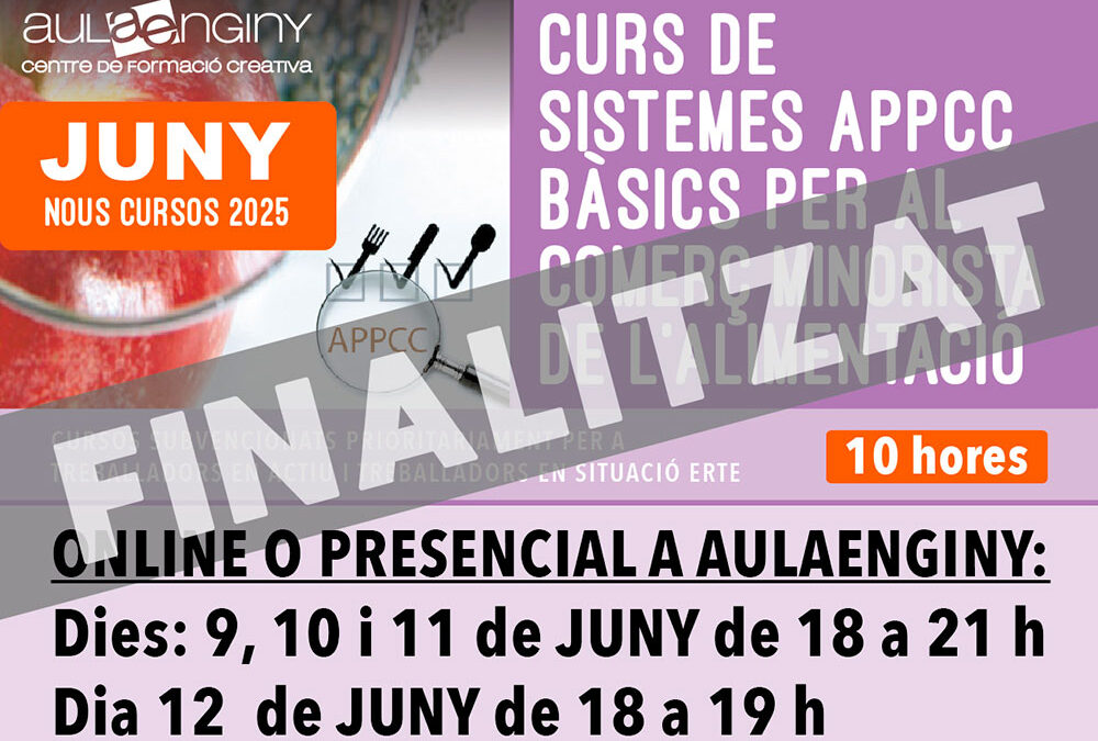 Curs de sistemes APPCC bàsics per al comerç minorista de l’alimentació-Uier