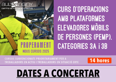 Properament més cursos de PEMP