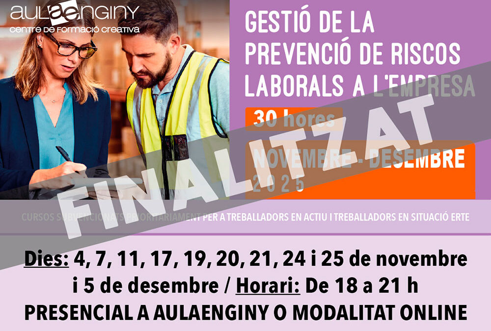 Curs Uier: Gestió de la prevenció de riscos laborals a l’empresa