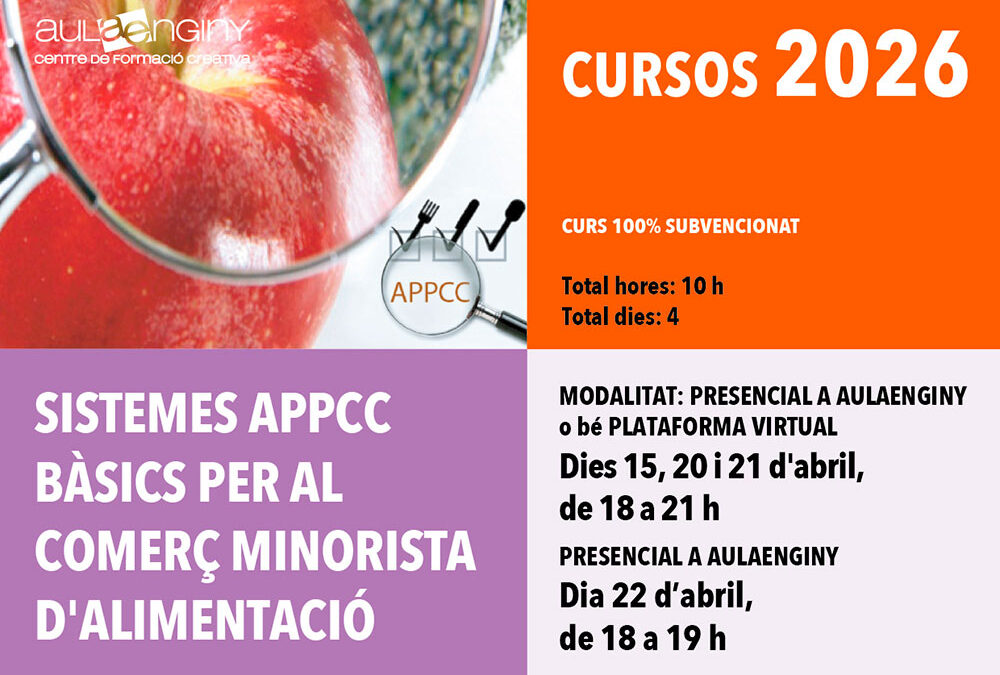 Curs de Sistemes APPCC bàsics per al comerç minorista d’alimentació