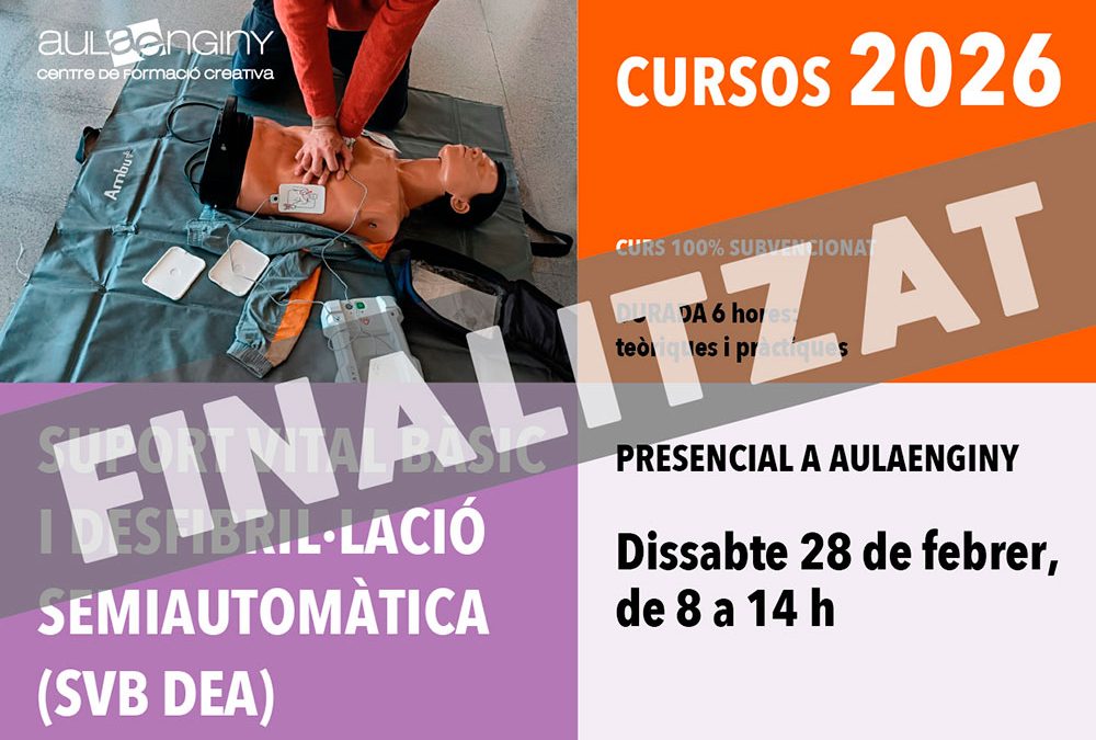 Curs de Suport vital bàsic i desfibril·lació semiautomàtica (SVB DEA)