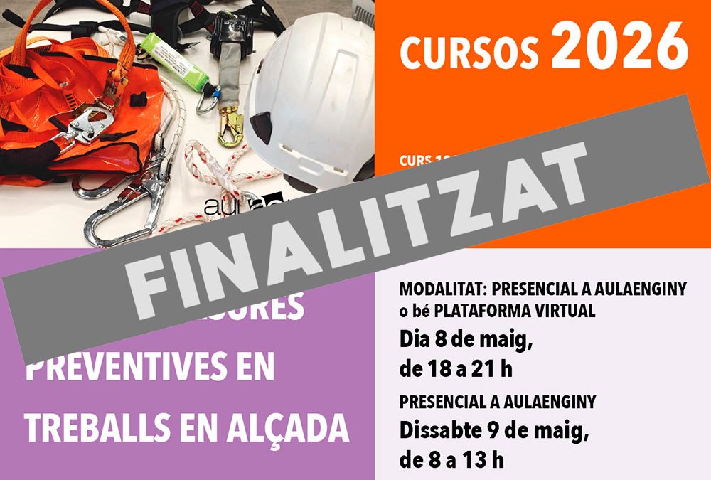 Curs de Mesures preventives en treballs en alçada