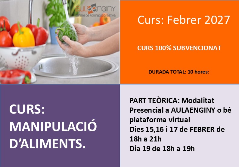 Curs de Manipulació d’aliments